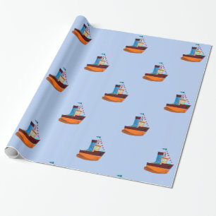 Papier Cadeau Cute Minuscule remorqueur Thunder-Cove 