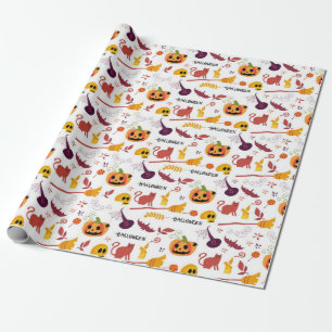 Papier Cadeau Cute Motif Halloween