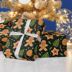 Papier Cadeau Cute pain d'épices