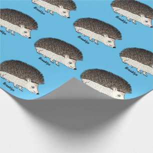 Papier Cadeau Cute prickly hedgehog cartoon