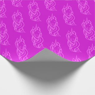 Papier Cadeau Cute rose Unicorn Motif Magie