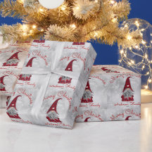 Cute Rustic Personnalisé Joyeux Noël Gnome
