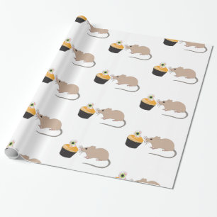 Papier Cadeau Cute souris manger Halloween Eyeball Cupcake