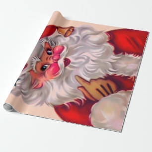 Papier Cadeau Cute vinification santa claus 2