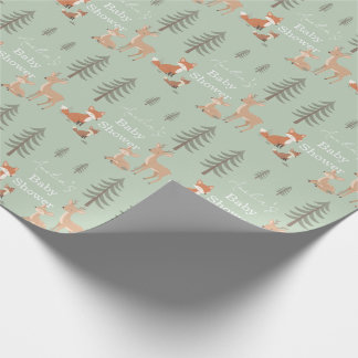 Papier Cadeau Cute Woodland Animal Baby Shower