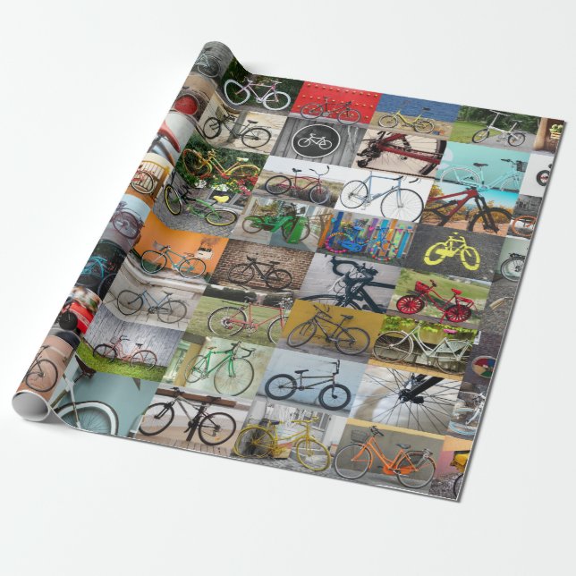 Papier Cadeau Cyclisme à vélo (Déroulé)