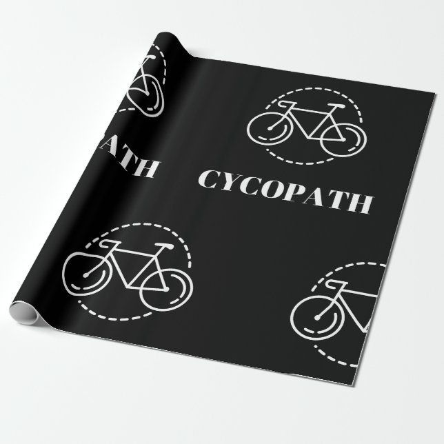 Papier Cadeau Cycopath cycliste (Déroulé)