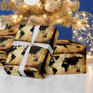 Papier Cadeau d-world map