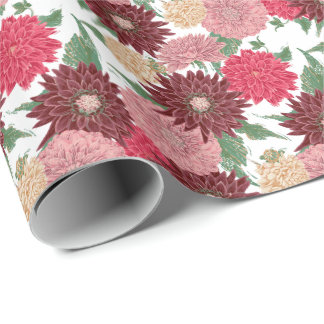 Papier Cadeau Dahlien