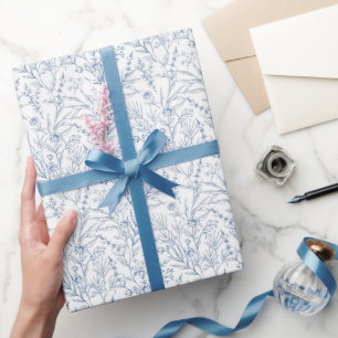 Papier Cadeau Dainty Blue Floral French Toile