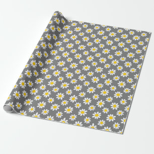 Papier Cadeau Daisies de White Yellow