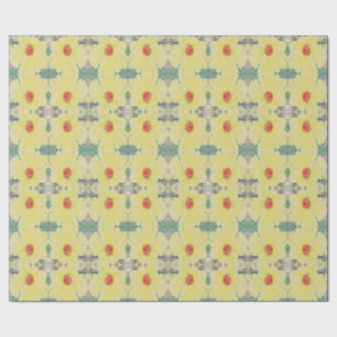 Papier Cadeau Daisy Floor avec nom