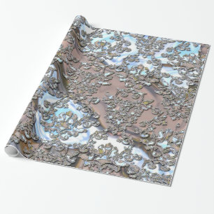 Papier Cadeau Damask Flow Dance 60 pi brillant