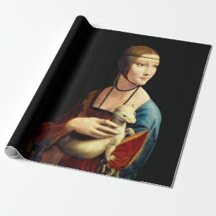 Papier Cadeau Dame à l'hermine de Léonard de Vinci