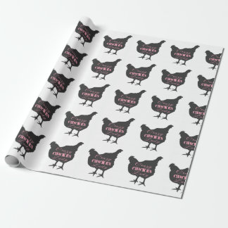 Papier Cadeau Dame Poulet Folle