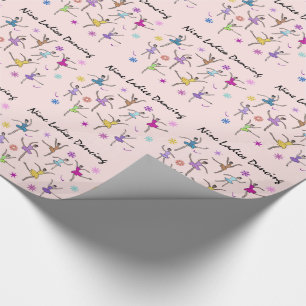 Papier Cadeau Danse de neuf dames