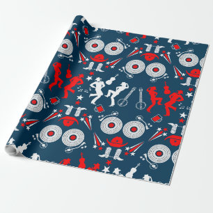 Papier Cadeau Danse en ligne sur musique country américaine