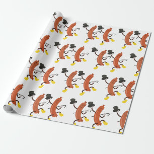 Papier Cadeau Danse Hot Dogs