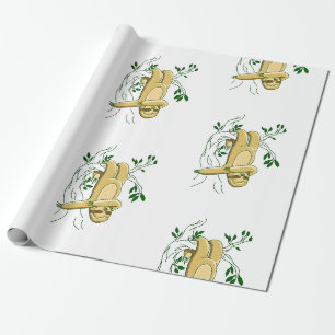 Papier Cadeau danser danser pendre paresse drôle