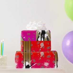 Papier Cadeau Danseur Et Guitare