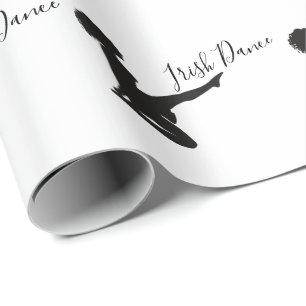 Papier Cadeau Danseur irlandais Soft Shoe Black and White Dance