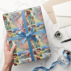 Papier Cadeau Danseurs dans un paysage par Edgar Degas