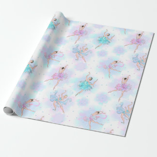 Papier Cadeau Danseurs de ballet Pastel
