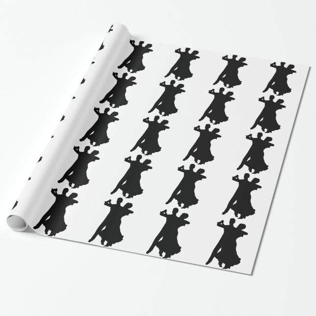 PAPIER CADEAU DANSEURS DE SALON (Déroulé)