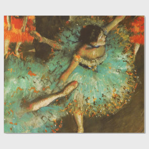 Papier Cadeau Danseuse de ballet Danseuse verte Danseuse Degas P