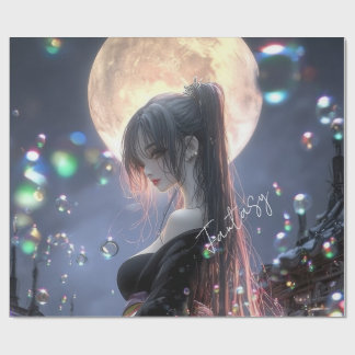 Papier Cadeau Dark fantasy girl / Aesthetic