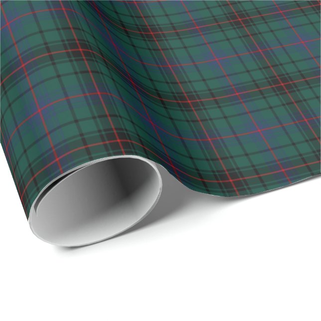 Papier Cadeau Davidson Clan Tartan (Coin rond)