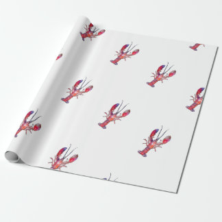 Papier cadeau de homard de la Nouvelle-Angleterre