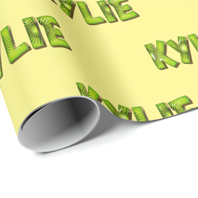 Papier cadeau de Kylie Kiwi (Coin rond)