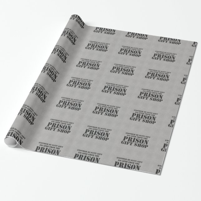 Papier Cadeau De la boutique de cadeaux de prison (Déroulé)