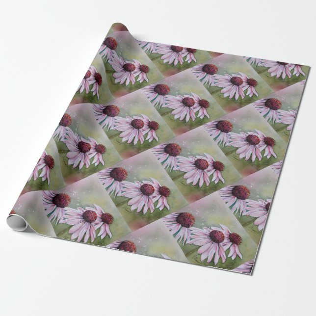 Papier Cadeau De magnifiques salaisons roses (Déroulé)