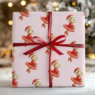 Papier cadeau de Noël Ballerine pour enfants