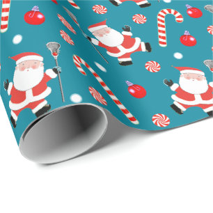 Papier cadeau de Noël de crosse