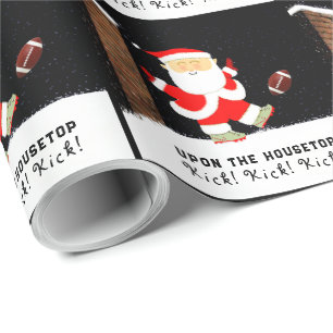 Papier cadeau de Noël de football