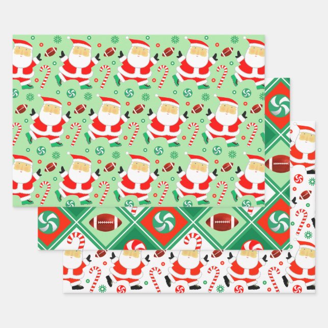 Papier cadeau de Noël de football (Lot)