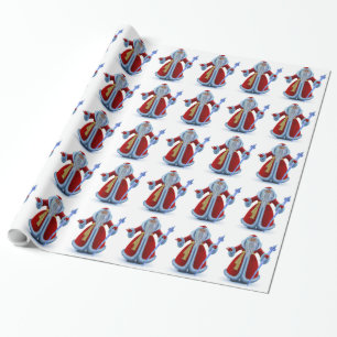 Papier cadeau de Noël Elegant Père Noël