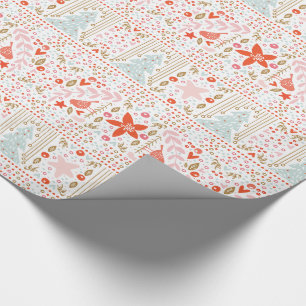 Papier cadeau de Noël Festive Pretty Christmas