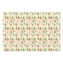 Papier cadeau de Noël Patriotique rouge blanc