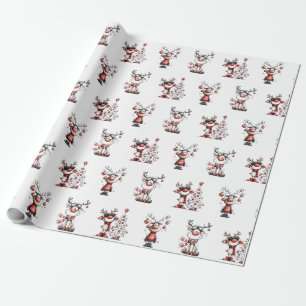 Papier cadeau de Noël Renne Drôle – Oh Mon Cerf !