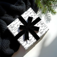 De Père Noël Vintage Postage Mail Parcel Blanc