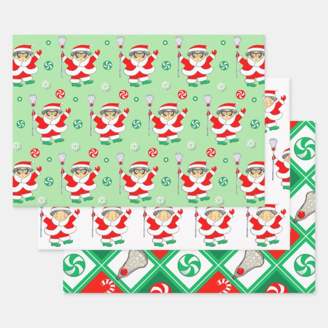 Papier cadeau de vacances Lacrosse (Lot)