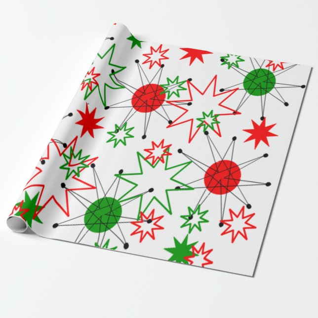 Papier Cadeau Débuts de Noël (Déroulé)