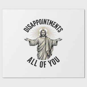Papier Cadeau Déceptions Vous Tous Tee-shirt Religieux Vintage