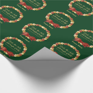 Papier Cadeau Deck the Halls Lyrics Design