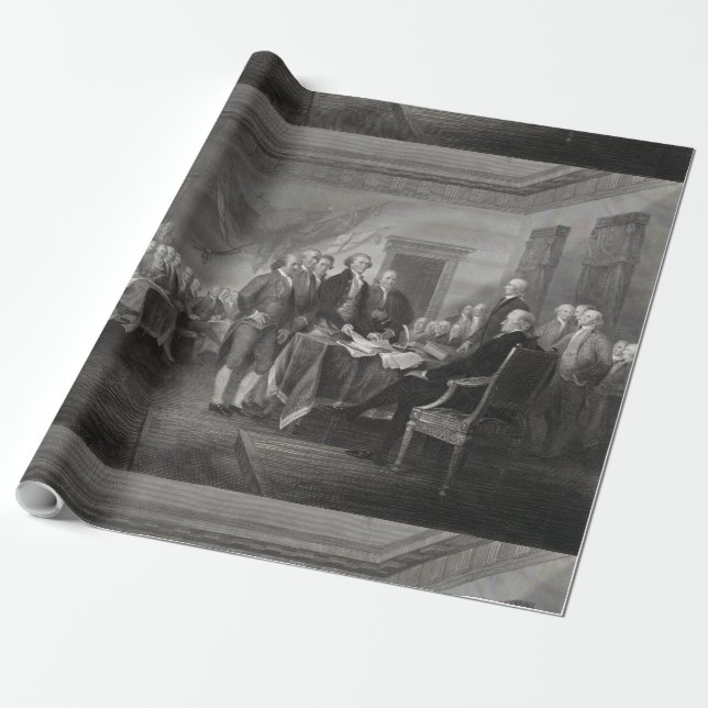 Papier Cadeau Déclaration d'indépendance (Déroulé)