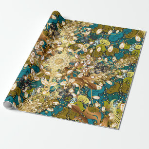 Papier Cadeau Décor arabe Vintage. Mandala patter